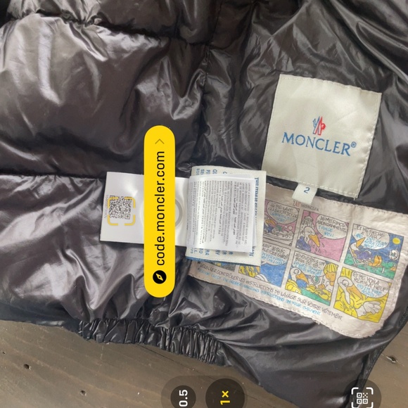 Toddler size 2 Moncler down jacket - Picture 4 of 4